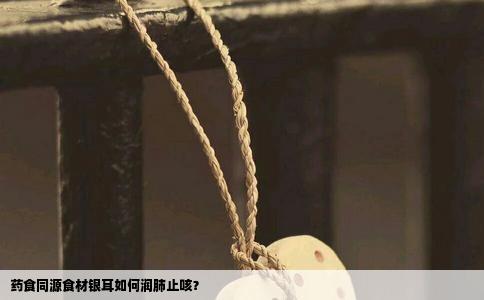 药食同源食材银耳如何润肺止咳？