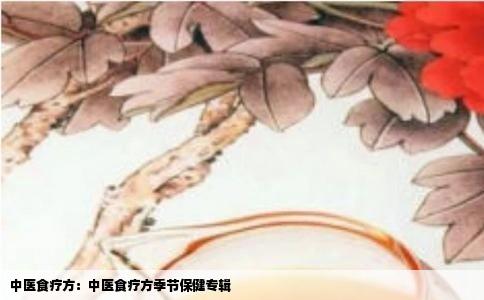 中医食疗方：中医食疗方季节保健专辑